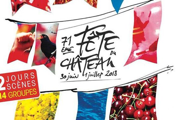 L'affiche de la Fête du Château 2018. 