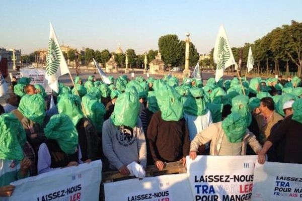 Des agriculteurs ont rejoint leurs collègues place de la concorde à Paris pour manifester contre "l'asphyxie administrative".