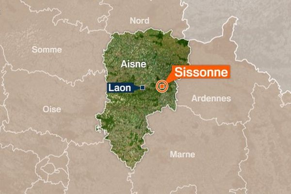 L'accident est survenu sur une route communal de Sissonne (Ainse), village situé entre Laon et Reims.