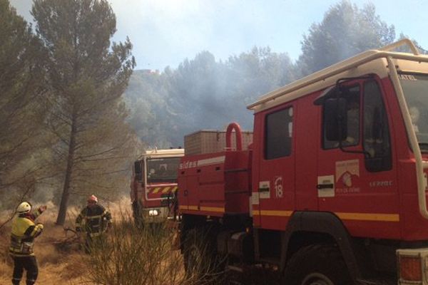 Les pompiers dans le secteur de Martigues