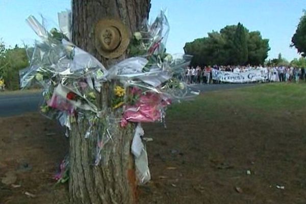 Le lieu de l'accident qui a coûté la vie à cinq jeunes d'Agde