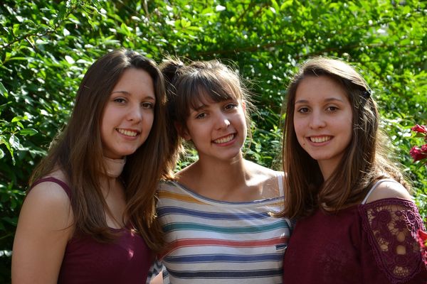 Elodie, Audrey et Morgane Geyer. 