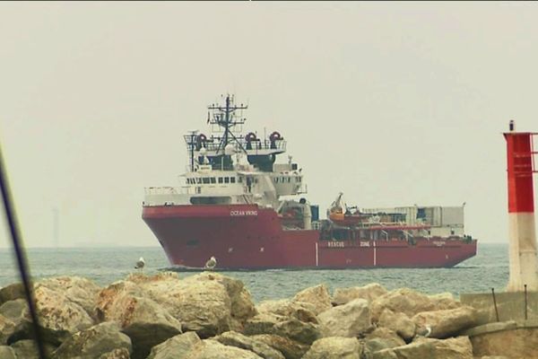 Retour à Marseille de l'Ocean Viking, après une première mission dans les eaux libyennes