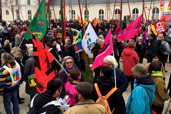 La manif du 22 mars 2018 à La Roche-sur-Yon