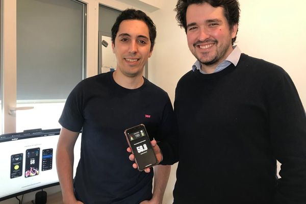 Yanis Rabehi et Simon Pagani, fondateurs de l'application niçoise Youklap.