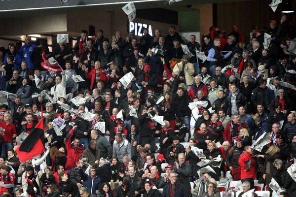 L'Allianz riviera de Nice a déjà accueilli 5 matches de rugby dont ici en janvier 2014 RC Toulon - Cardiff