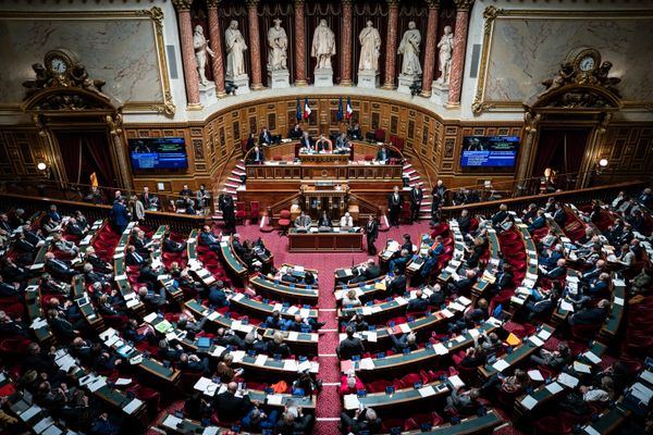 L'hémicycle du Sénat, le 28 février 2024.