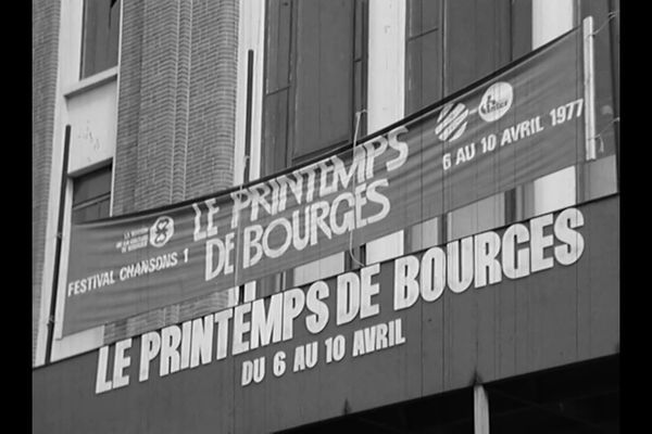 La première affiche du Printemps de Bourges, en 1977