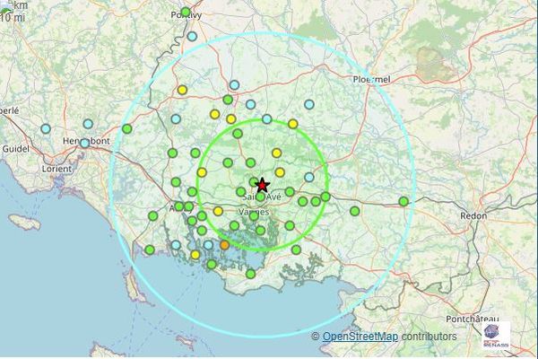 Un séisme de magnitude 3.1 sur l'échelle de Richter a touché le Morbihan