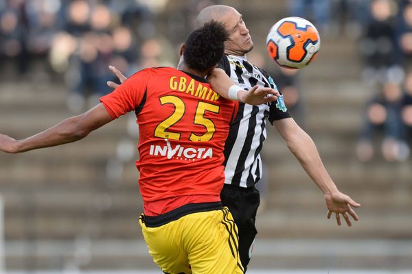 Lors de la rencontre entre le Angers SCO et le RC Lens, le 14 décembre 2013