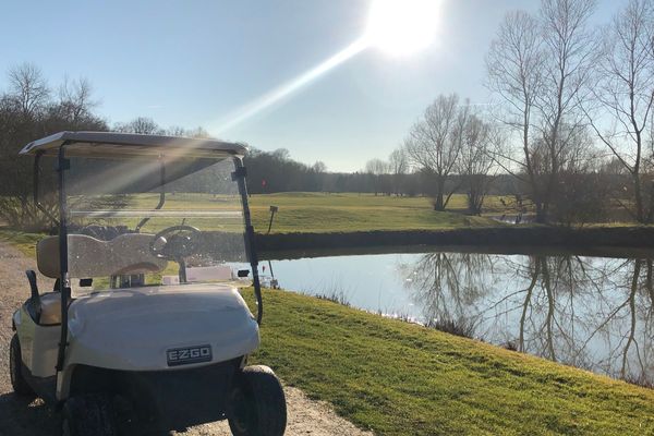 Golf du Lac d'Orient, dans l'Aube, le 15 février 2019. 