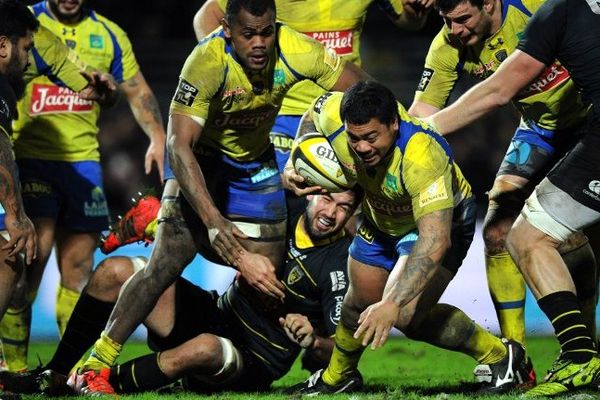 Lors de la rencontre La Rochelle - Clermont Ferrand au stade Marcel Deflandre. 