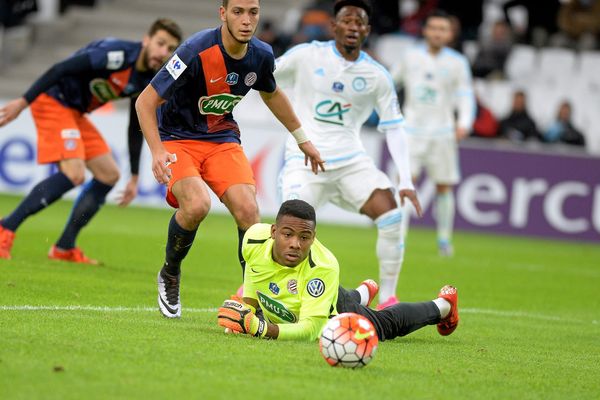 Le MHSC s'est incliné 2-0 au stade Vélodrome à Marseille en 16e de finale de la Coupe de France - 20 janvier 2016.