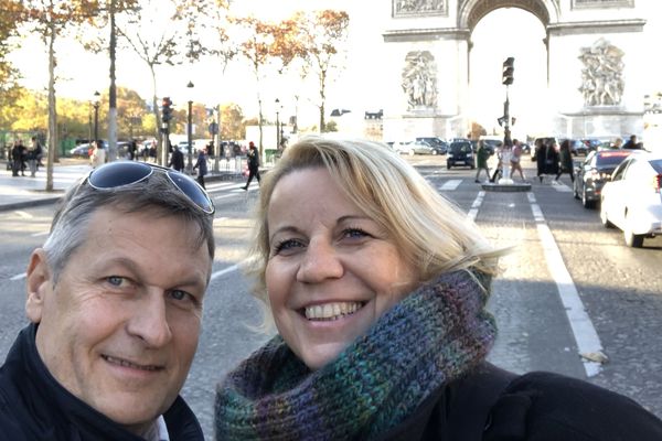 Chantal Ruh et Pascal Verdenne lors d'un séjour à Paris. C'était en novembre dernier, quelques semaines avant de croiser la route meurtrière du terroriste, le 11 décembre 2018.