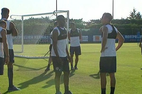 Montpellier - les joueurs du MHSC à l'entraînement - 6 août 2015.