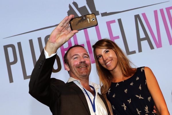 Lors de la conférence de presse au Mucem.