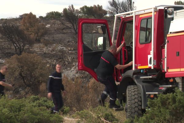 Plusieurs incendies se sont déclarés dans le massif de la Clape - Aude (12 juillet 2021).