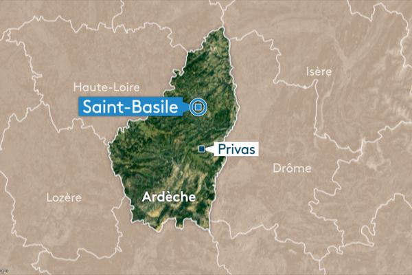 La commune de Saint-Basile, au coeur des monts d'Ardèche