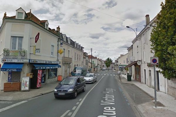 Rue Victor Hugo à Périgueux, lieu de l'agression au couteau