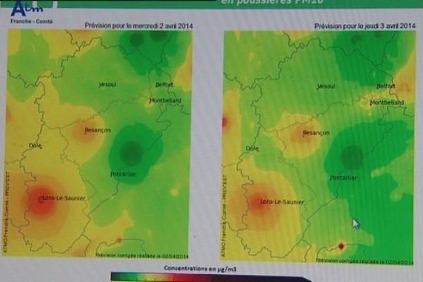 La pollution aux particules fines touche Lons, Dole et Besançon