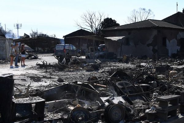 Spectacle de désolation à Bormes-les-Mimosas, ce matin