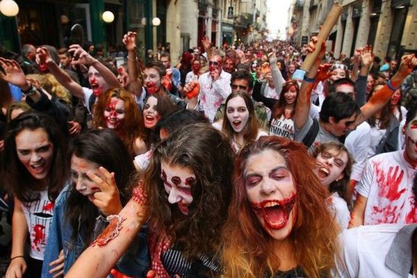 A la zombie walk de Bordeaux le 25 octobre dernier.