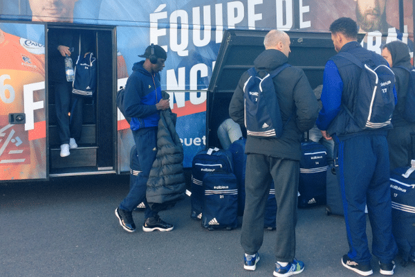 Les Bleus sont arrivés à Montpellier ce samedi, avant de disputer le deuxième match contre la Slovénie