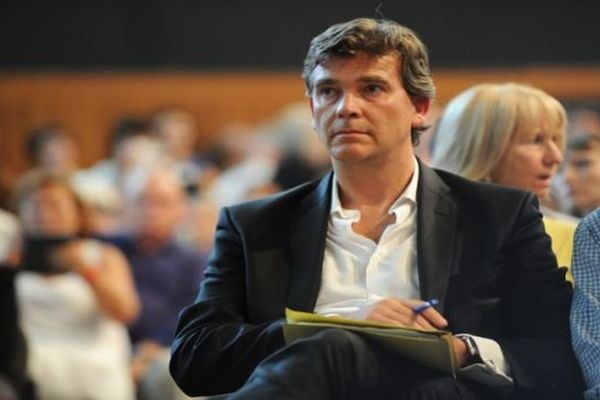 Arnaud Montebourg, bien décidé à dire ce qu'il pense, à l'université d'automne de Laudun l'Ardoise dans le Gard.

