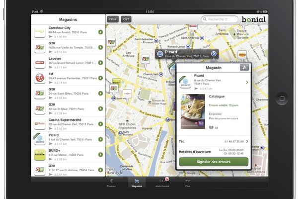 L'application Bonial permet de consulter les catalogues de façon dynamique depuis son smartphone ou sa tablette tactile.