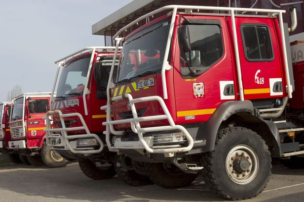 Des camions de pompiers, photo d'illustration.