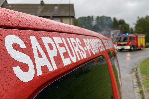 A l'arrivée des secours, la maison était totalement embrasée.