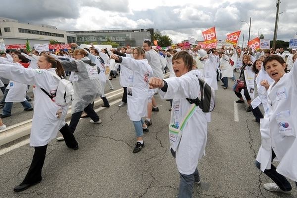 Les Sanofi en lutte à Toulouse