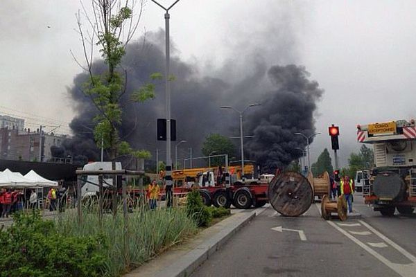 Blocage des entrées du Havre le mardi 17 mai 2016 au matin