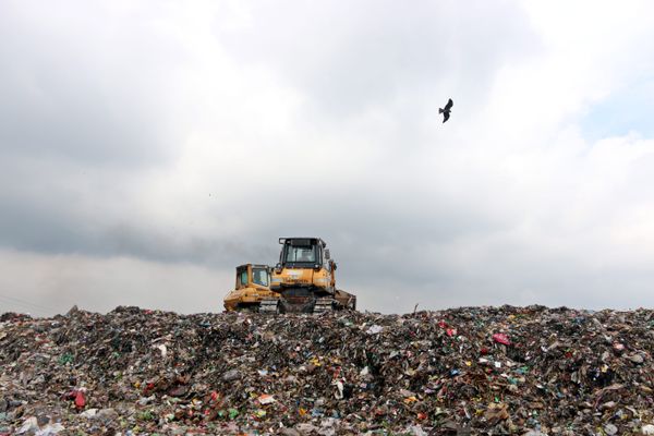 Une décharge d'enfouissement des déchets urbains - archives.