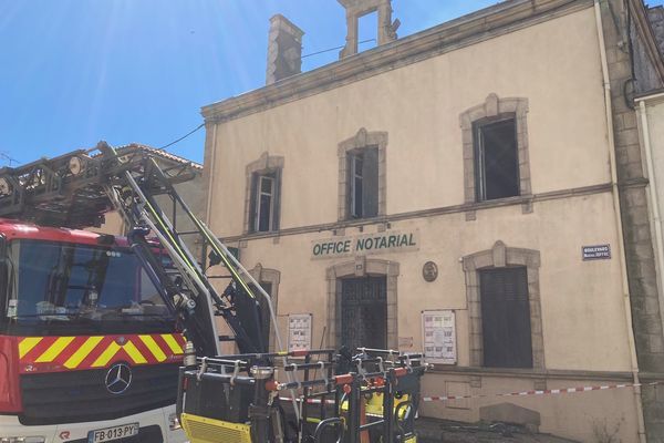 Un incendie s’est déclaré dans cet immeuble du boulevard Maréchal Joffre à Bressuire, le 8 juillet 2022