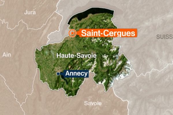 L'accident s'est produit à Saint-Cergues, non loin d'Annemasse. 