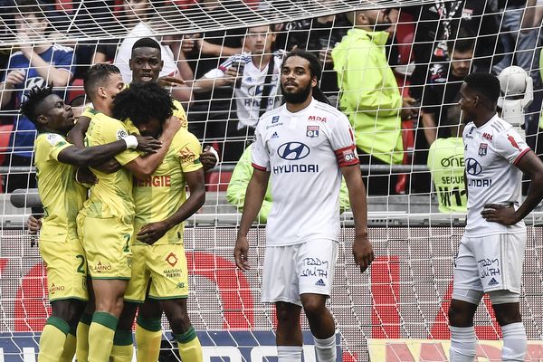 La rencontre OL Nantes ce samedi à Décines ... Samuel Moutoussamy après l'unique but de la rencontre