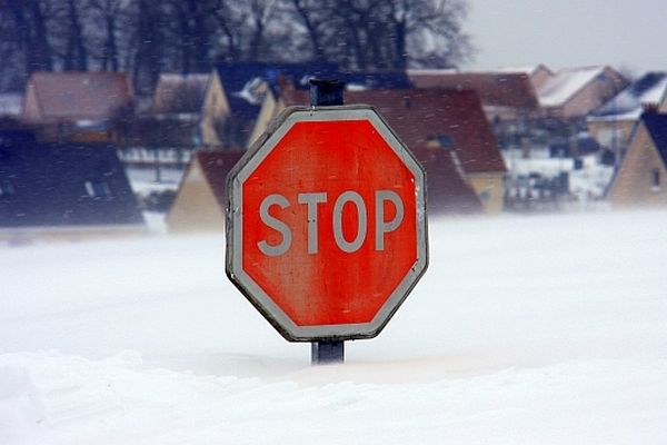 La hauteur de neige impressionnante dans la commune de Fresquiennes.