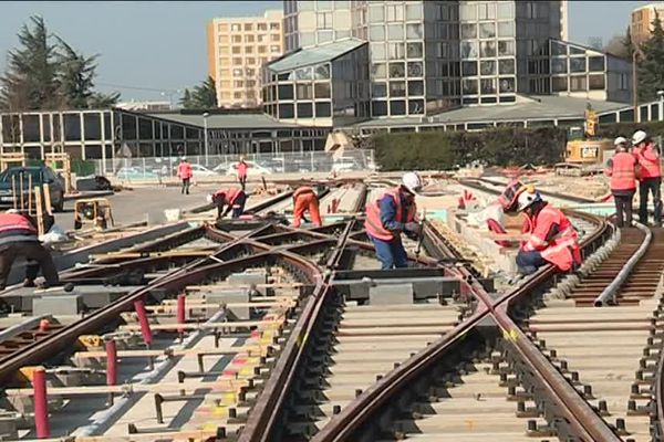 Avignon, travaux du tramway