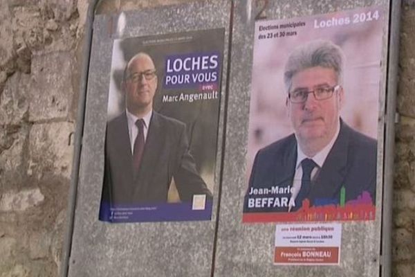 Affiche de campagne à Loches