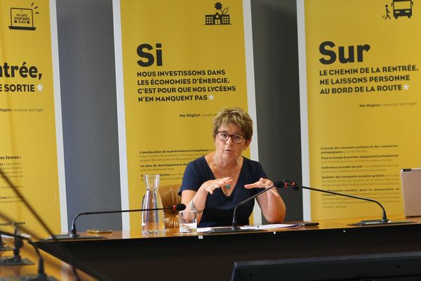 Conférence de presse de rentrée de Marie-Guite Dufay, la présidente de région Bourgogne-Franche-Comté