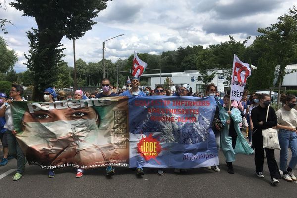 Le 16 juin dernier à Grenoble, le cortège avait réuni plus de 4000 personnes, au départ du CHU