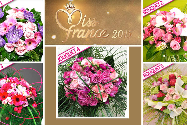 5 bouquets sont en lice, dont le n°4 pour le fleuriste picard.