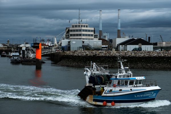 Au Havre, les pêcheurs ont organisé une opération "filière morte" à l'appel du comité national des pêches. La Normandie est la 2e région française pour la pêche maritime.