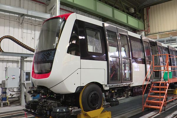 Une rame Alstom du futur métro lillois