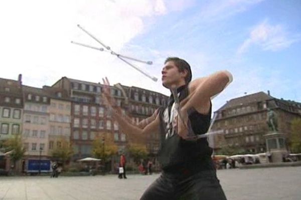 Stéphane Oberlé en pleine action