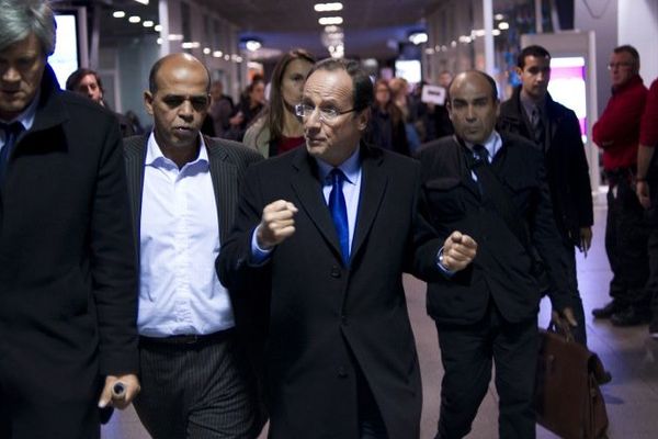 kader Arif avec François Hollande lors de la campagne des primaires du PS 