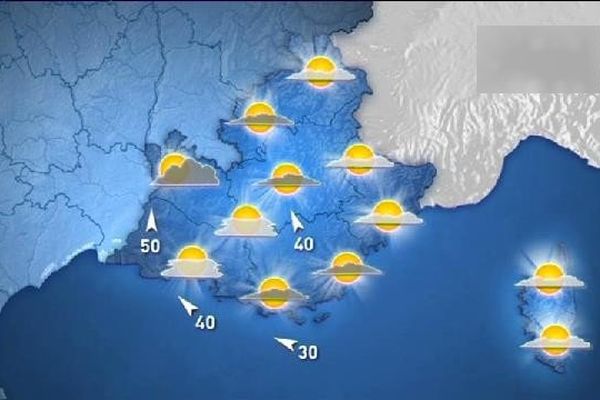 Égalité ce dimanche après-midi dans la bataille entre le soleil et les nuages.