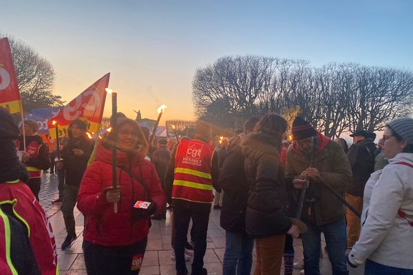 Les manifestants avaient rendez-vous à 18h, esplanade du Peyrou à Montpellier.