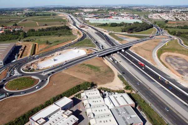 Le chantier du doublement de l'A9